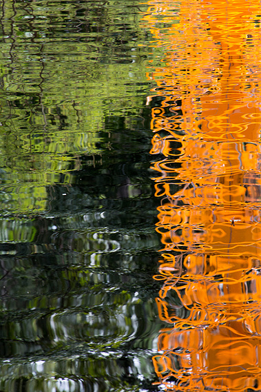 Glass Art Reflection in Water