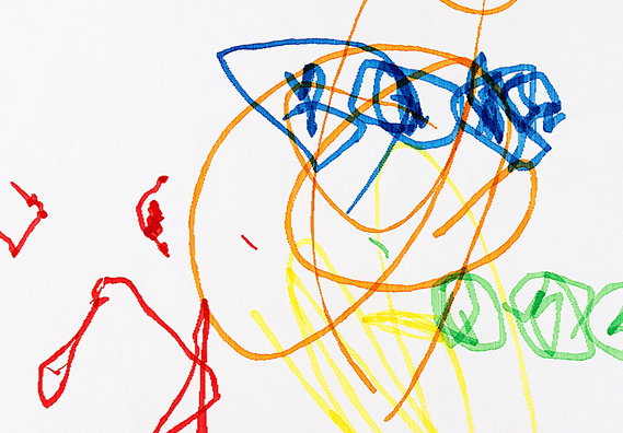 Mary Sue Art Practice detail drawing on paper color marker scribble childhood versus adulthood themarysueproject
