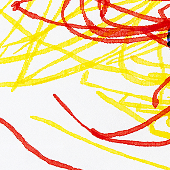 Mary Sue Art contemporary artist Practice 1 detail drawing color marker scribble on paper themarysueproject