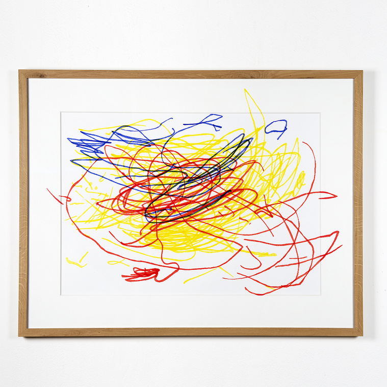 Mary Sue Art contemporary artist Practice 1 drawing color marker scribble on paper themarysueproject