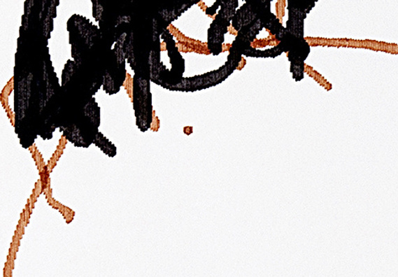 Mary Sue Art detail of drawing on paper color marker scribble childhood versus adulthood themarysueproject