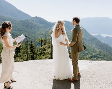 mountain top wedding officiant,
full services wedding
personalized wedding services 
bridal hair and makeup and officiant