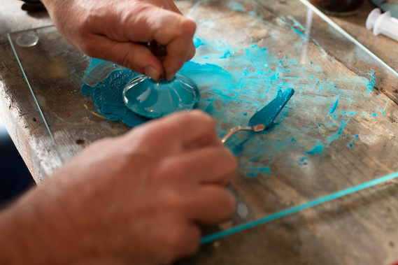 Turning copper oxide pigment ink.