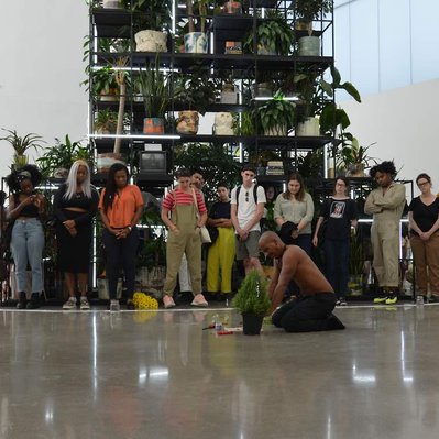 Cutlass in Hand. ICA, Richmond. VCU. Virginia (2019) performance by Luis Vasquez La Roche