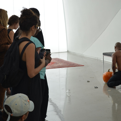 Cutlass in Hand. ICA, Richmond. VCU. Virginia (2019) performance by Luis Vasquez La Roche