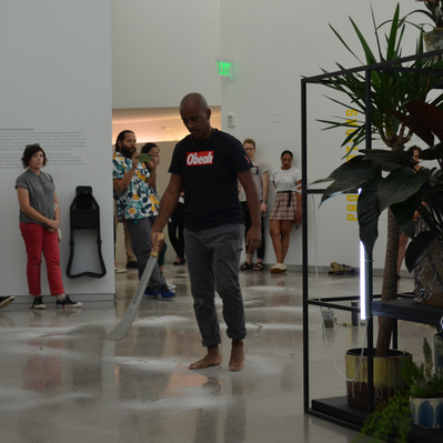 Cutlass in Hand. ICA, Richmond. VCU. Virginia (2019) performance by Luis Vasquez La Roche