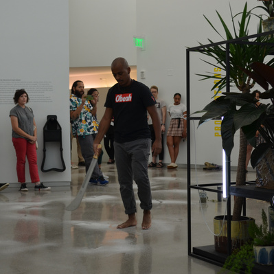 Cutlass in Hand. ICA, Richmond. VCU. Virginia (2019) performance by Luis Vasquez La Roche