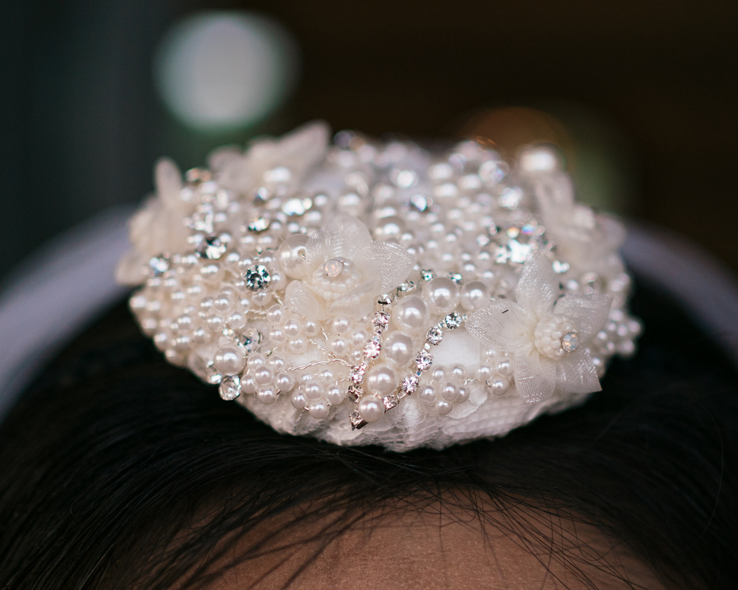 bridal headpiece pearl