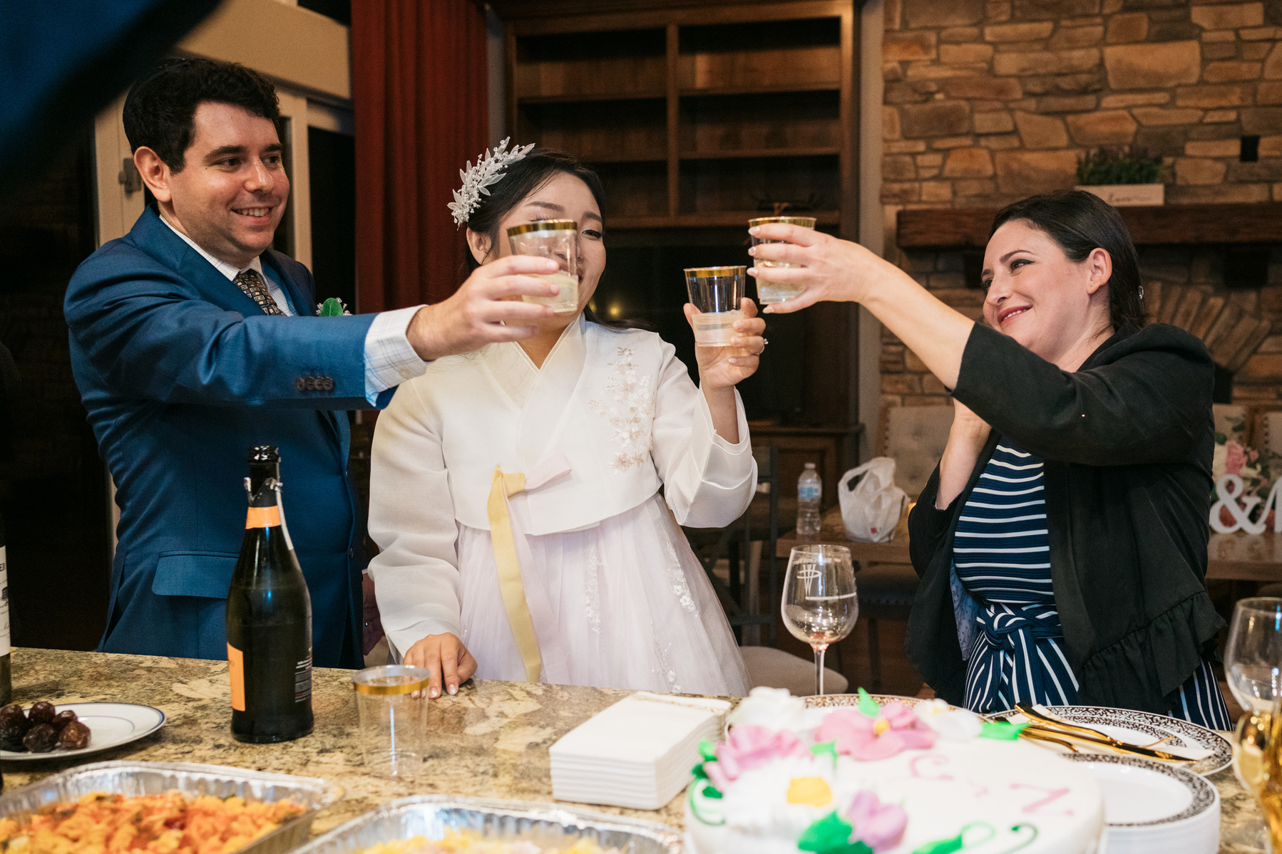 groom sister toasts her brother and his wife