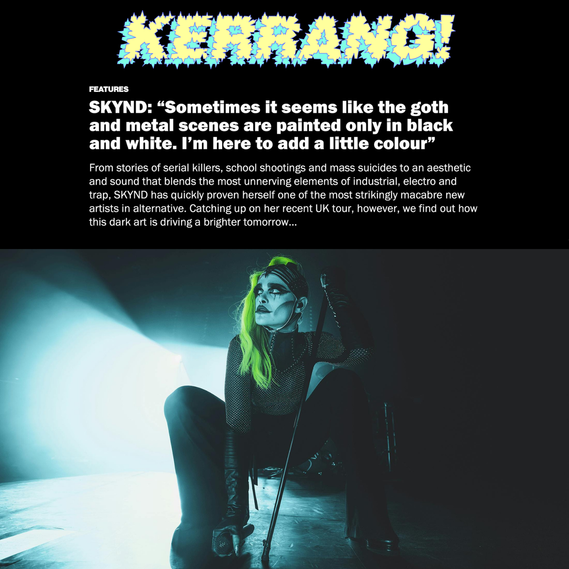 SKYND Kerrang! Emilie Bardalou music photographer