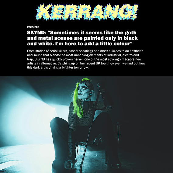 SKYND Kerrang! Emilie Bardalou music photographer