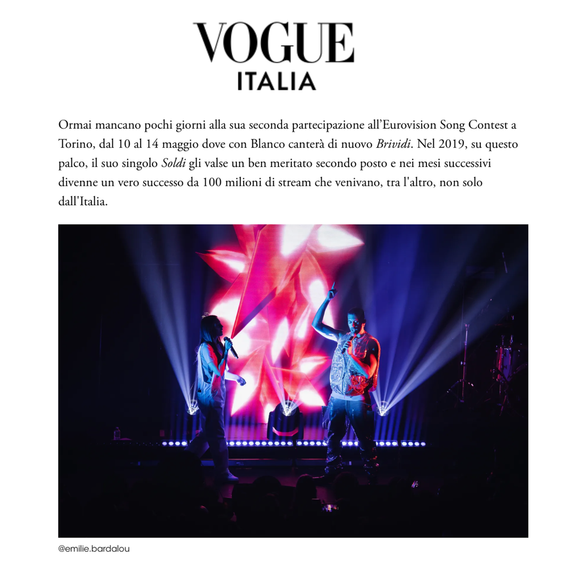 Mahmood Bataclan Vogue Italia Emilie Bardalou