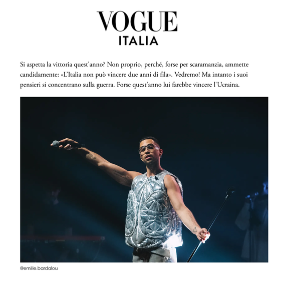 Mahmood Bataclan Vogue Italia Emilie Bardalou