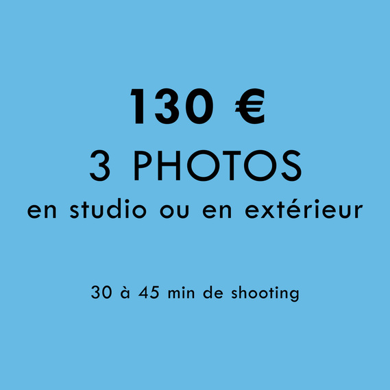 Présentation de l'offre 3 portraits professionnels en studio ou en extérieur par la photographe à Toulouse Ines Pochelu