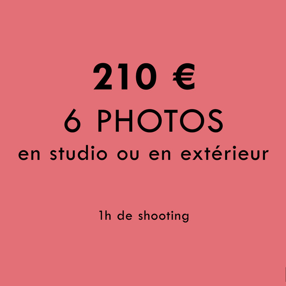 Présentation de l'offre 6 portraits professionnels en studio ou en extérieur par la photographe à Toulouse Ines Pochelu
