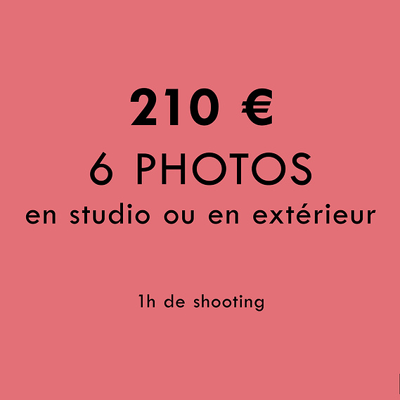 Présentation de l'offre 6 portraits professionnels en studio ou en extérieur par la photographe à Toulouse Ines Pochelu