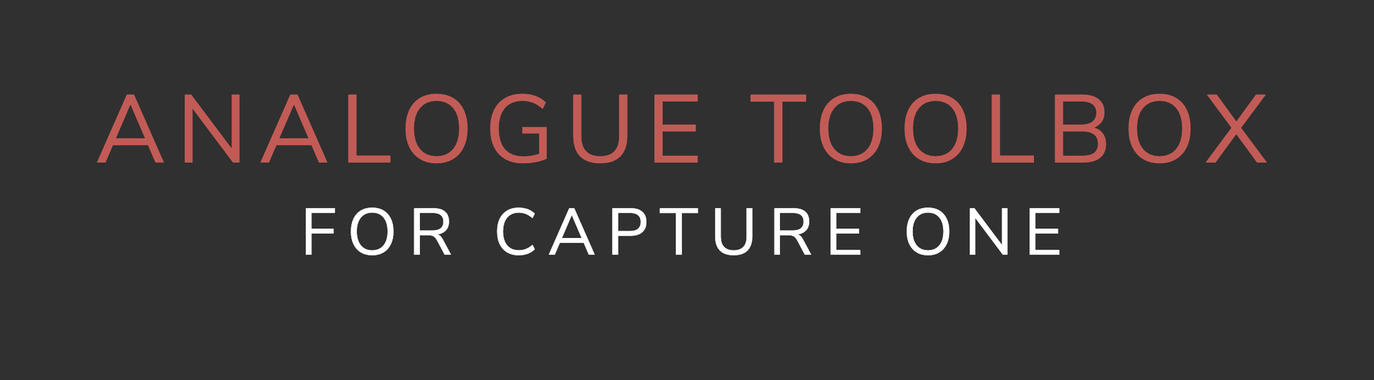 Analogue Toolbox for Capture One