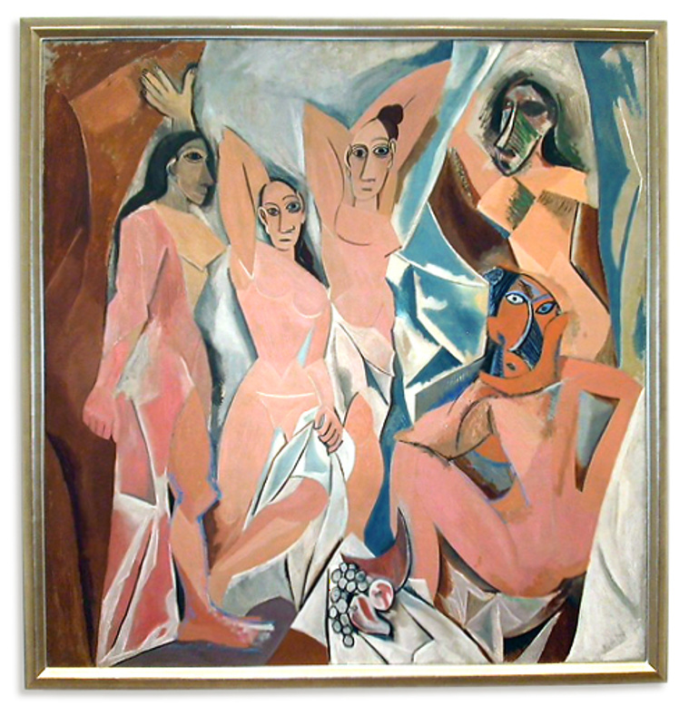 Pablo Picasso, Les Demoiselles d’Avignon, 1907, Oil on canvas; © 2014 Estate of Pablo Picasso / Artists Rights Society (ARS), New York