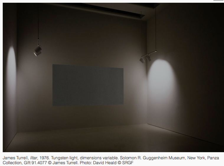 Photo and curatorial information provided from James Turrell’s exhibition website on the Guggenheim Museum exhibition page.