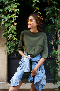 women street fashion denim