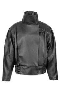 leather jacket on white background