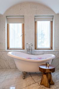 bathroom interior freestanding bathtub