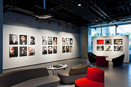 art gallery installation view