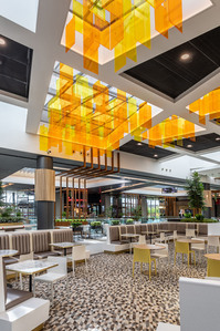 marmara forum shopping center food court interior