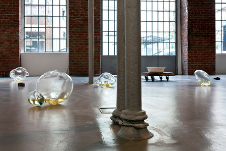 art gallery installation view