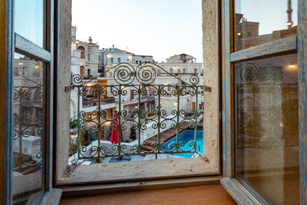 Exedra Hotel Cappadocia pool view from room