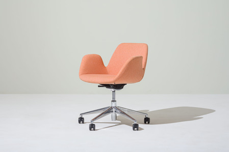 office chair on plain background