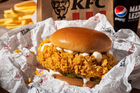 kfc big burger fotoğraf çekimi