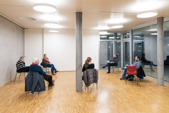 Sitzung der Siko Glattpark im grossen Gemeinschaftsraum vom 4. Januar 2021 an der Wright-Strasse 62