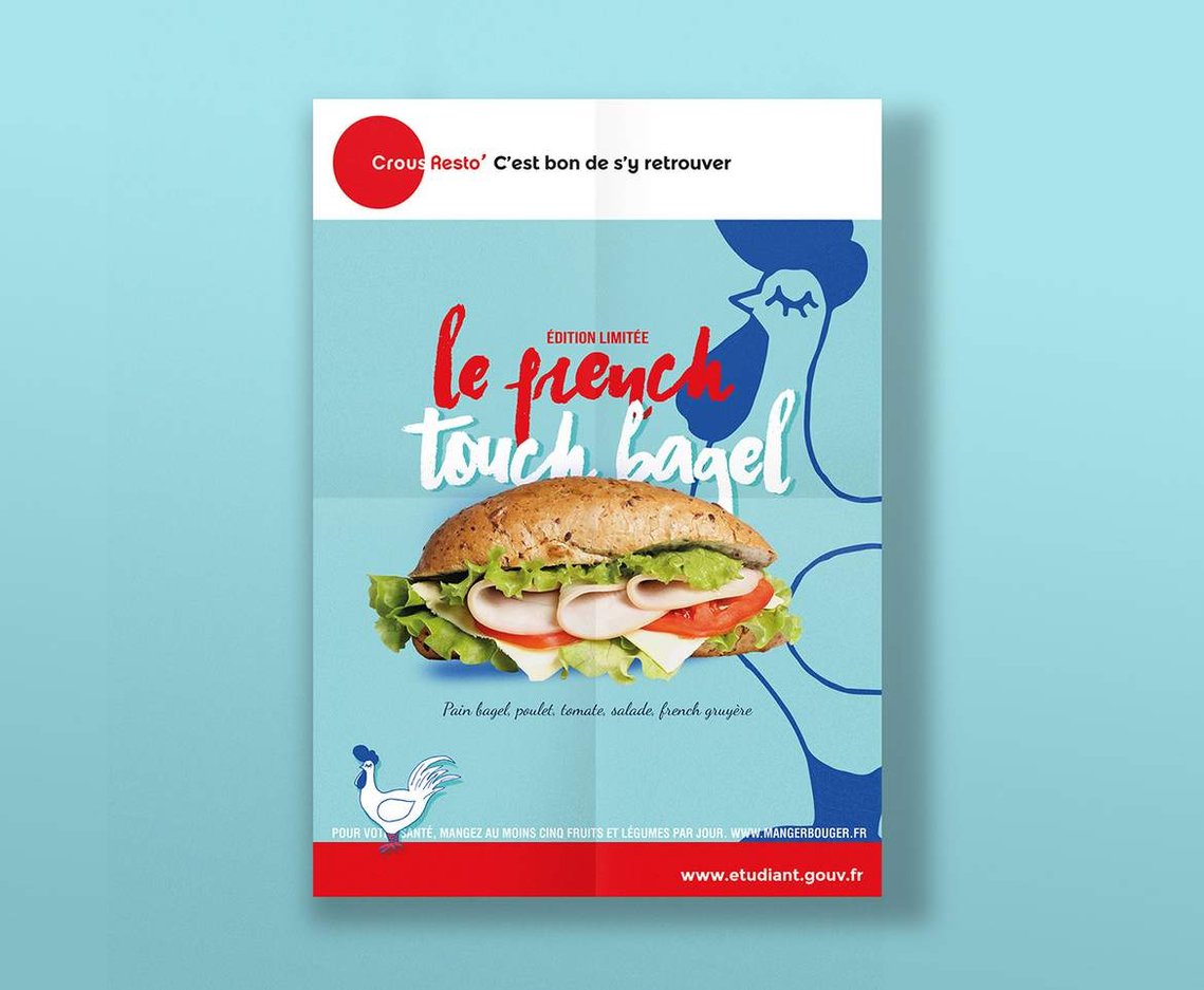 CROUSS restaurants - Affiche - Illustration - Campagne d'affiche - Célia Charrier, Atelier Blanc papier à Nantes et Montreuil