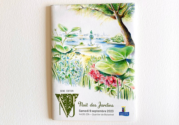 Nuit des  Jardins - 2023 9ème édition - Saint Gilles Croix de Vie - Dépliant - Parcours - Tourisme
