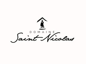 Domaine St Nicolas / Maison Michon. Identité de marque globale : logo, packaging, site web vitrine, carnet, papeterie. Atelier Blanc papier.