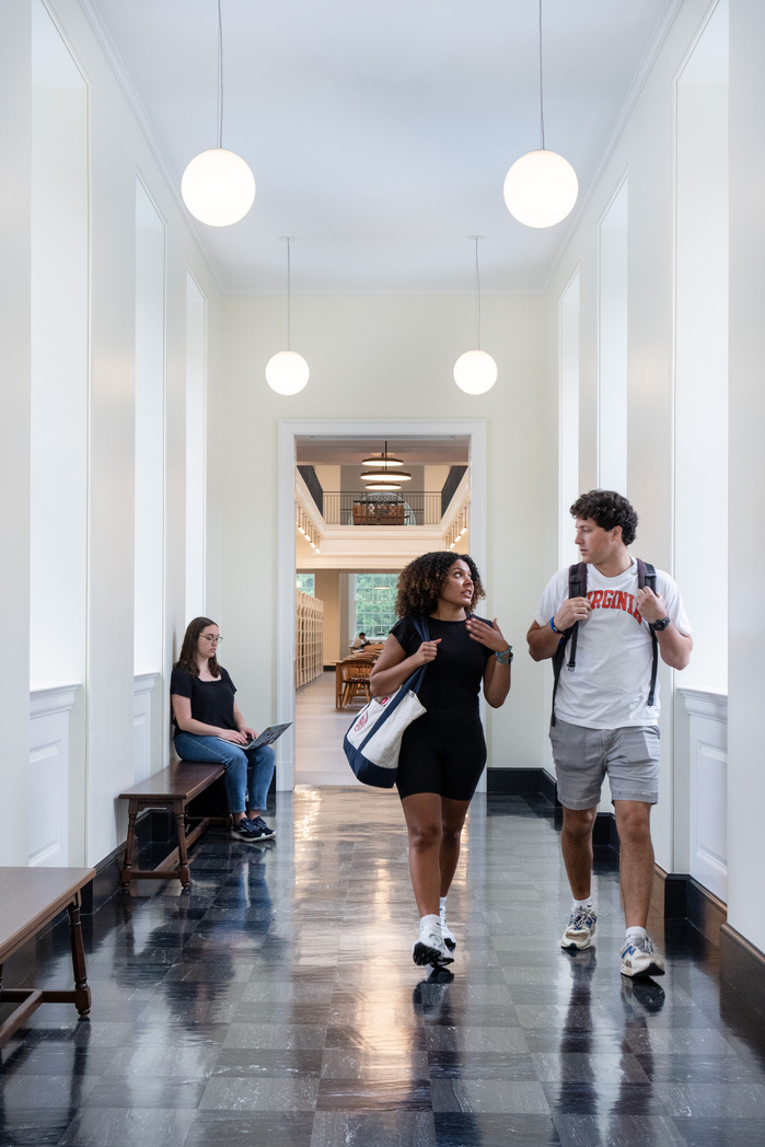 Finished architectural Photos of UVA Shannon Library for SKANSKA, the contractor.