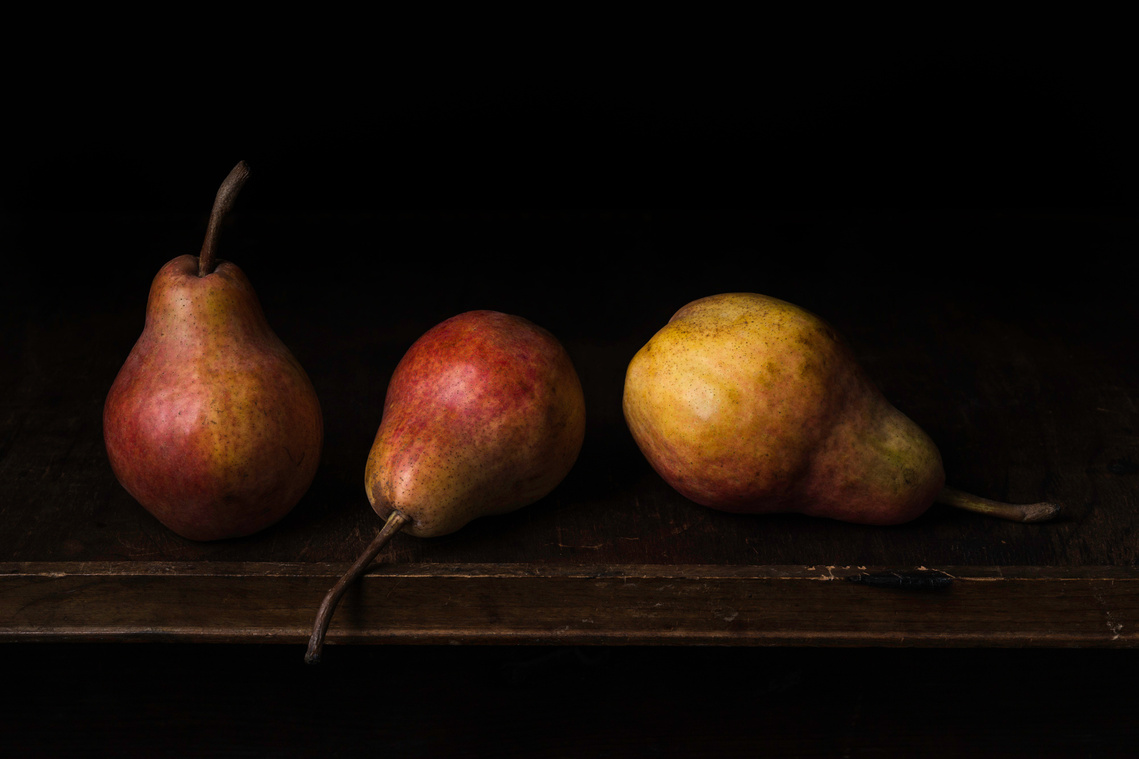 Red pears by Benedict Ramos