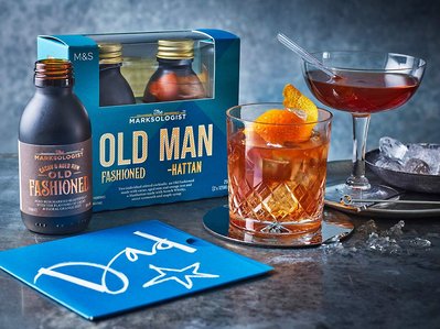 M&S fathers day shot showcasing 2 cocktails, perfect for editorial and restaurant food photography, shot by food photographer, Sid Ali
