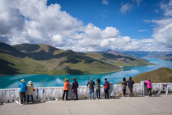 Yamdrok Lake, Tibet Autonomous Region.