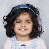 cute toddler girl in studio