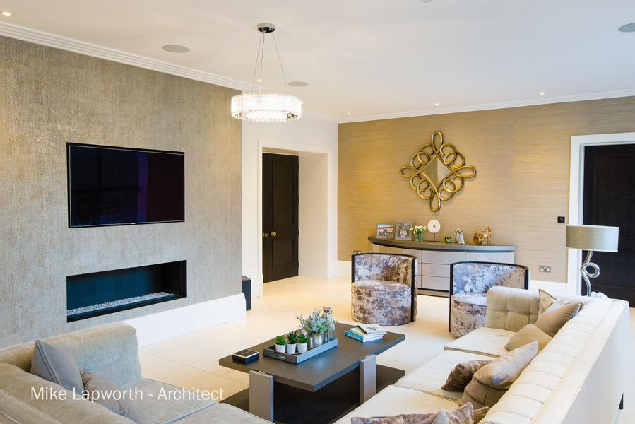 Arcitectural design by Mike Lapworth. 
New build room interior Photohgraphy by Sandry Studio