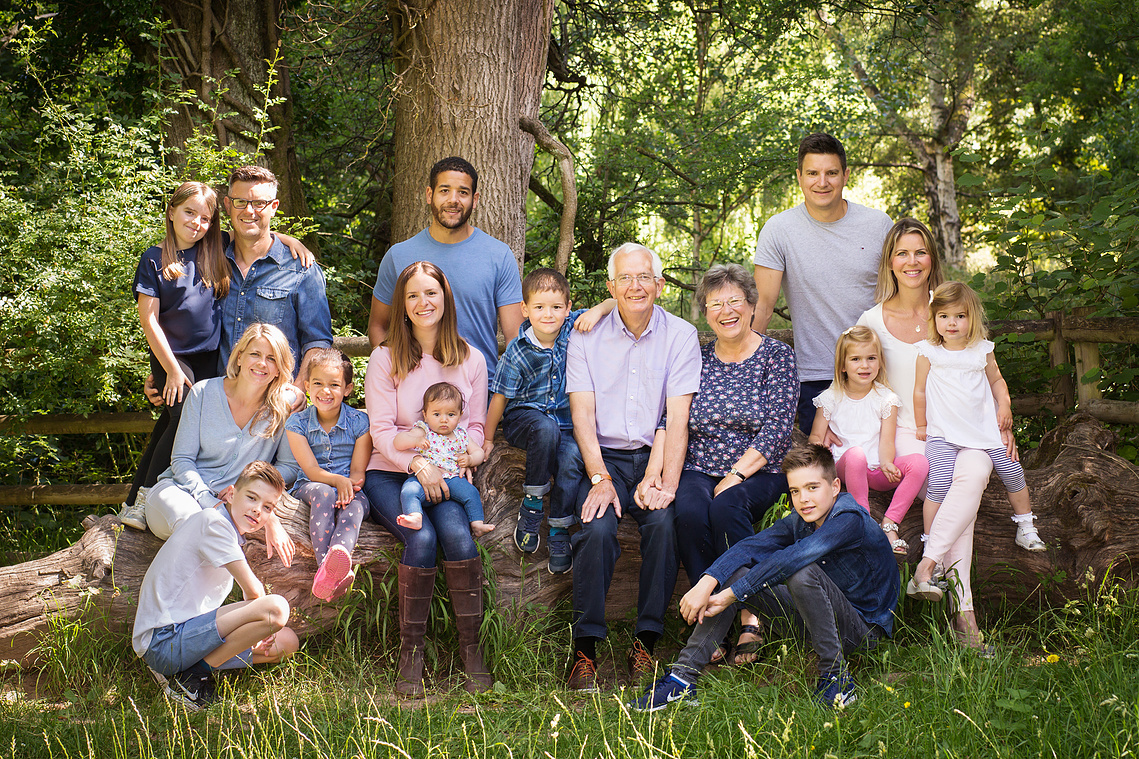 Family portrait taken outdoors by Sandry Studio - professional photographers