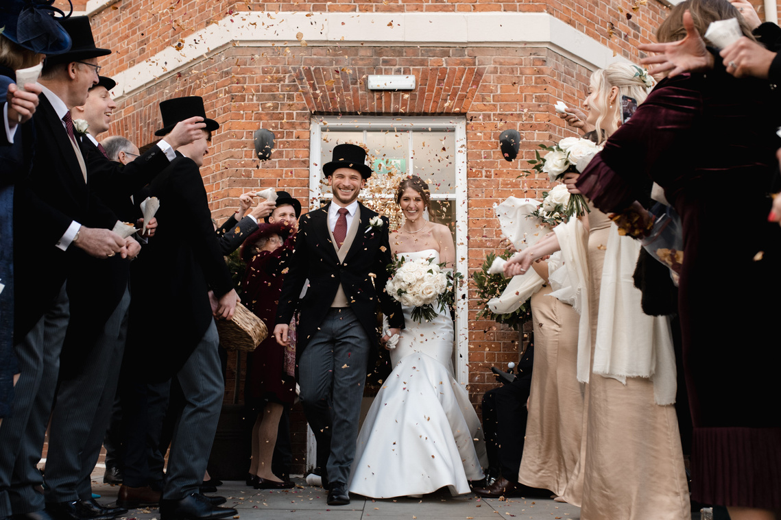 Confetti photography at the Old Palace Chester