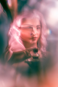 Perfume Advertisement Campaign with Sydbotanica featuring a diverse cast and second hand, thrifted or vintage costume