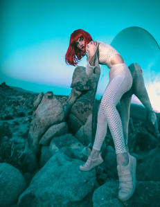 Colonizing Mars is a drag. Vintage jumpsuit, wig, and second hand thrifted calvin klein kicks. buy second hand, don&amp;amp;amp;#x27;t give in to corporate space colonization