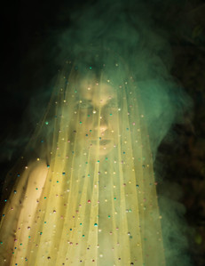 ghost portrait spectral visage designer fabric smokey night photography eerie green spirit deadly zander fieschko zandervision sony alpha