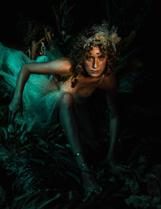 Studio nature set design art direction photography nymph fae faerie fairy green witch fantasy reincarnation zander fieschko zandervision