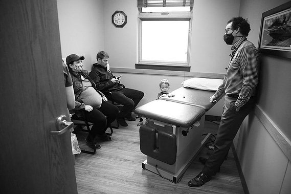 Dr. Brian Darnell was Jalissa’s doctor when she had Luke and has developed a strong relationship with the family over the past few years. Luke loves going to visit the Darnell, peaking out of the door constantly as he waits for the appointment to start.