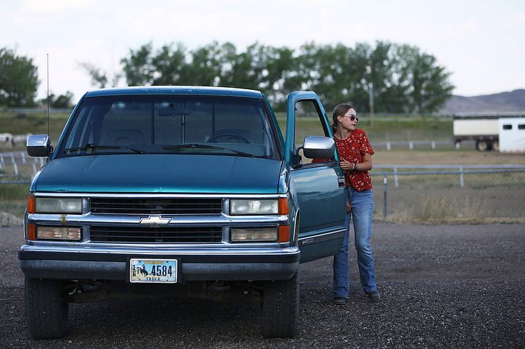 Friday’s round robin competition marked the final competition for Elsa. After the show, the livestock awards and after taking care of her horses for the evening, Elsa left her stuff and the pig’s dinner in the truck to get herself some dinner.